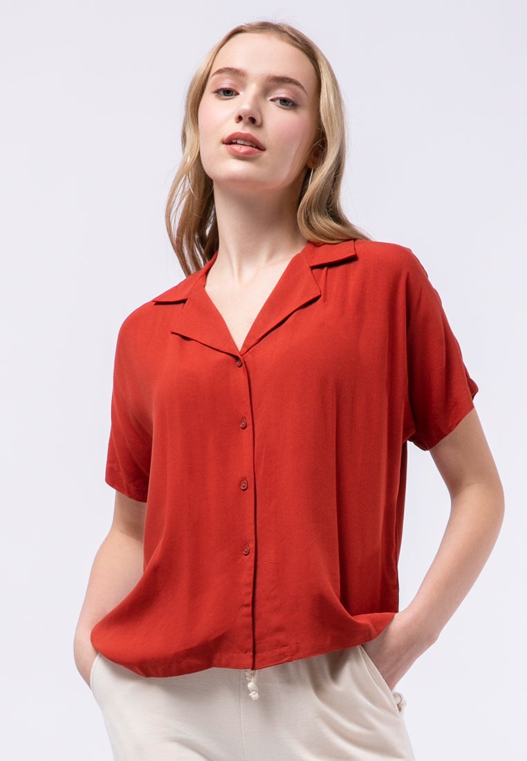 Notch Collar Shirt
