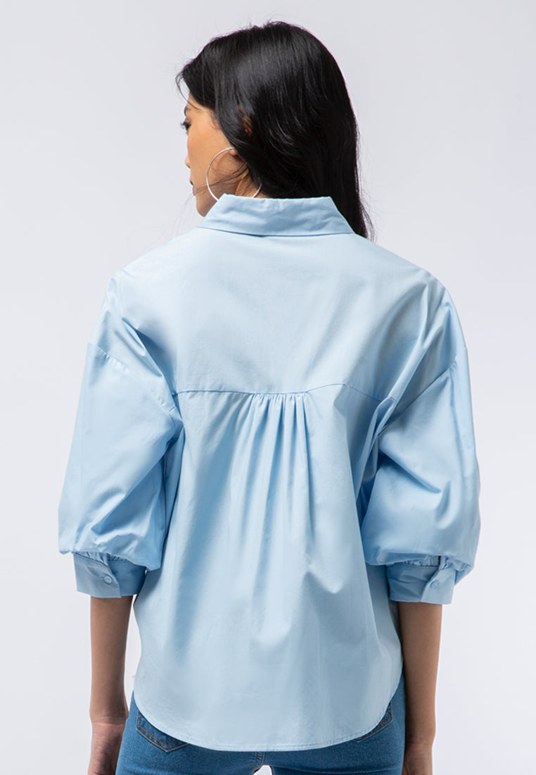 Voluminous Sleeve Blouse
