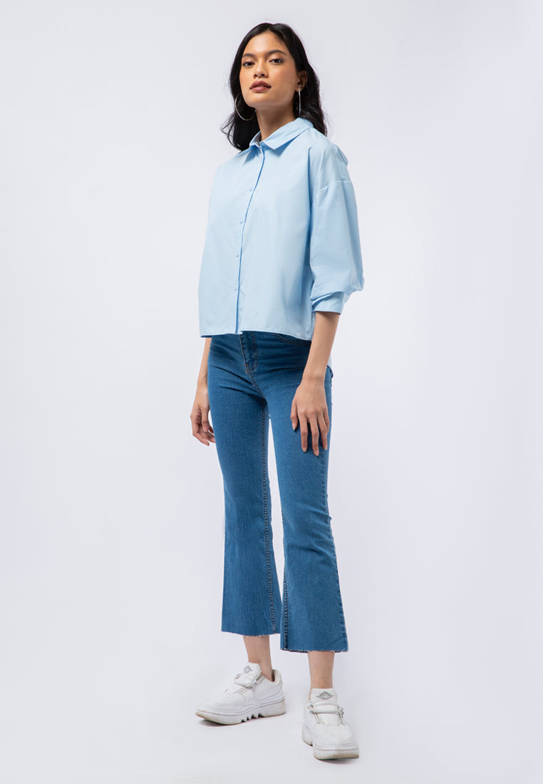 Voluminous Sleeve Blouse