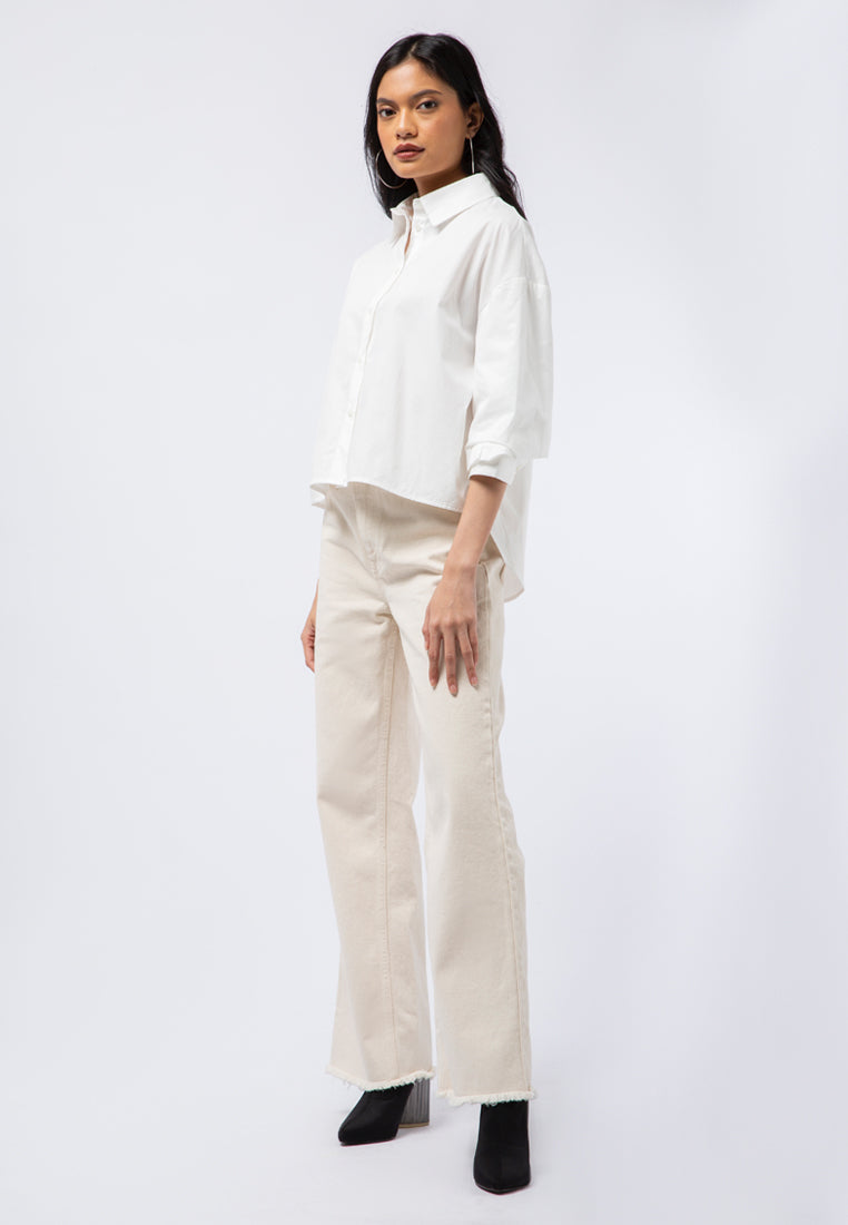 Voluminous Sleeve Blouse