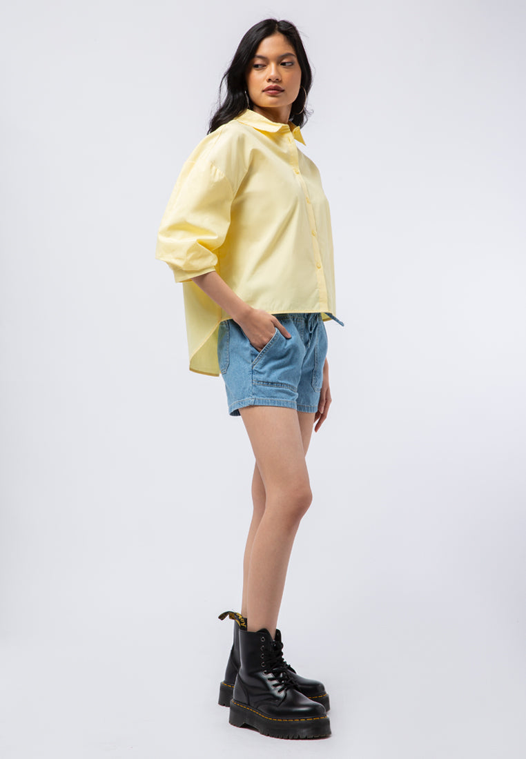 Voluminous Sleeve Blouse