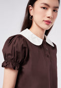 Puff Sleeve Polo Top