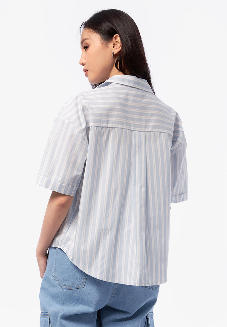 Short Sleeve Drop Shoulder Shirt