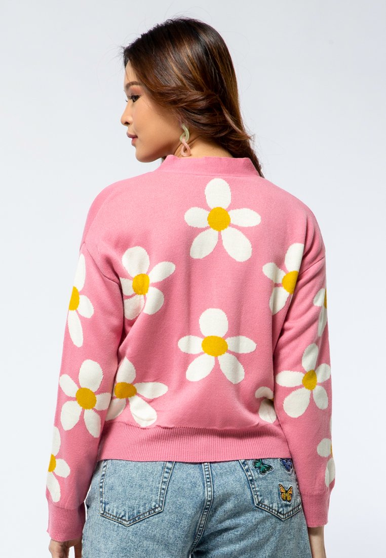 Flower Printed Cardigan