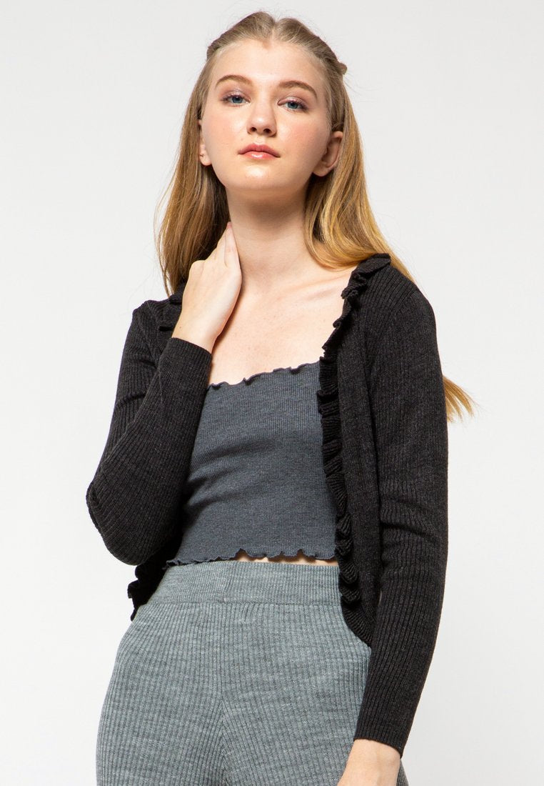 Ruffle Cardigan