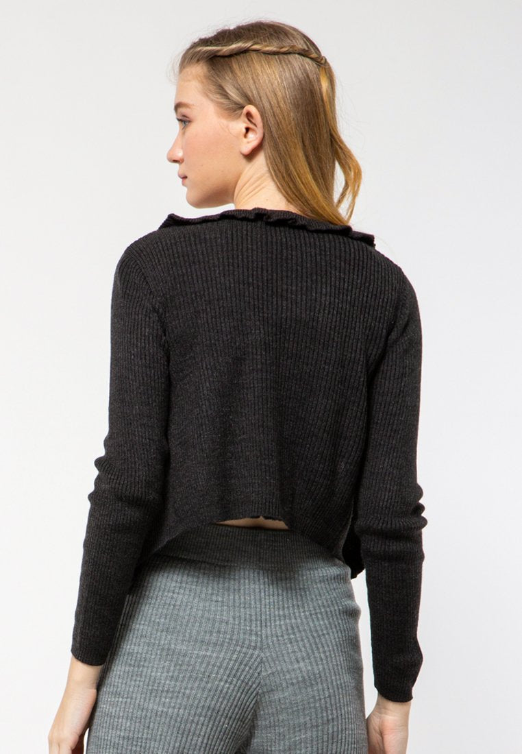 Ruffle Cardigan