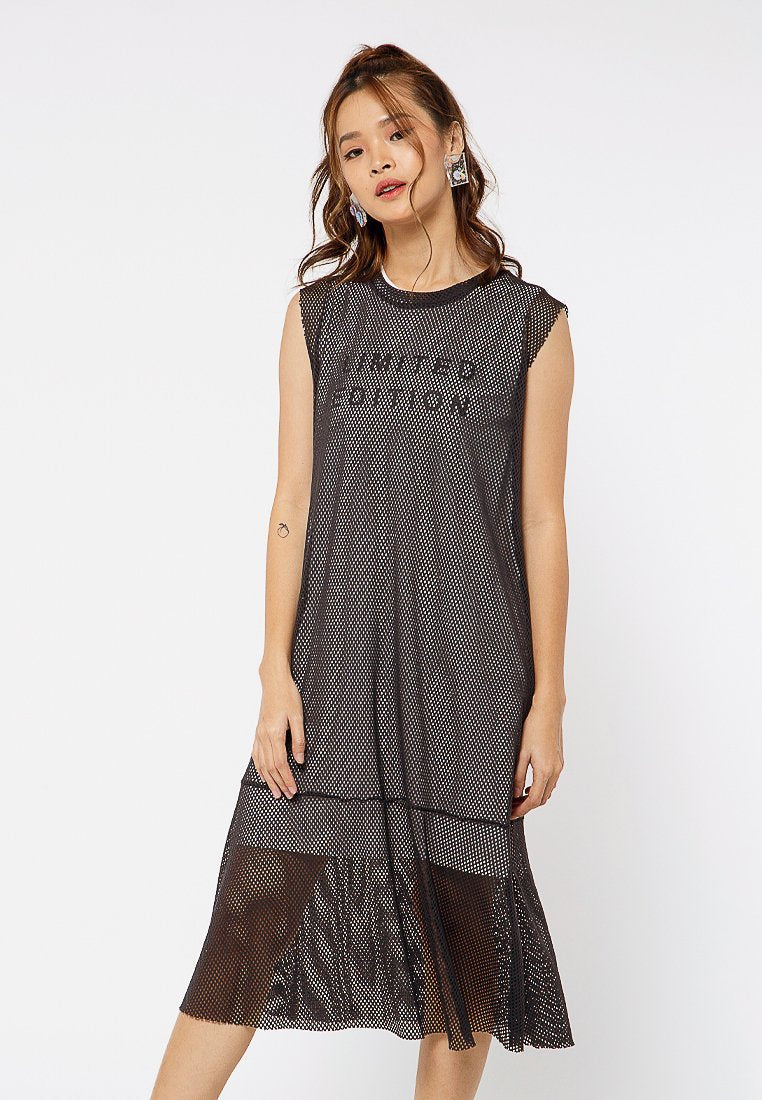 Sleeveless Mesh Dress
