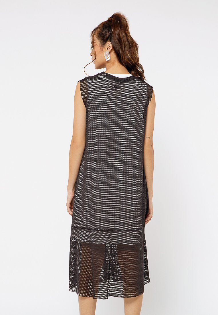Sleeveless Mesh Dress