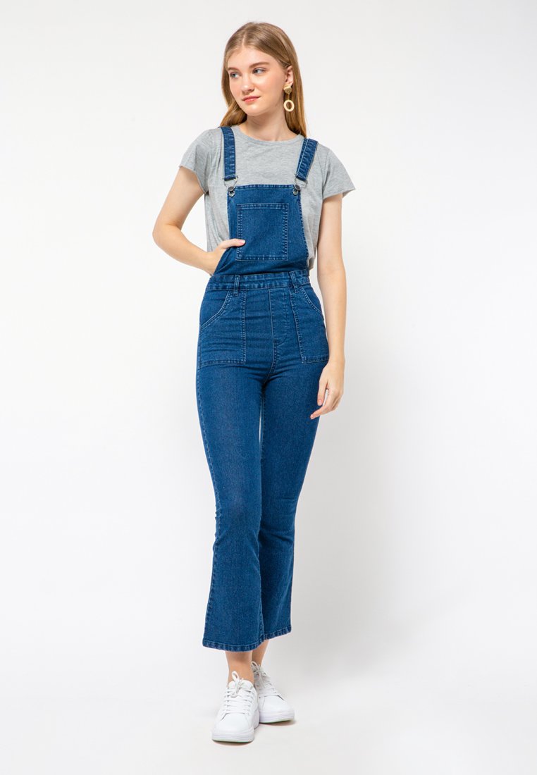 Flare Dungaree Jeans