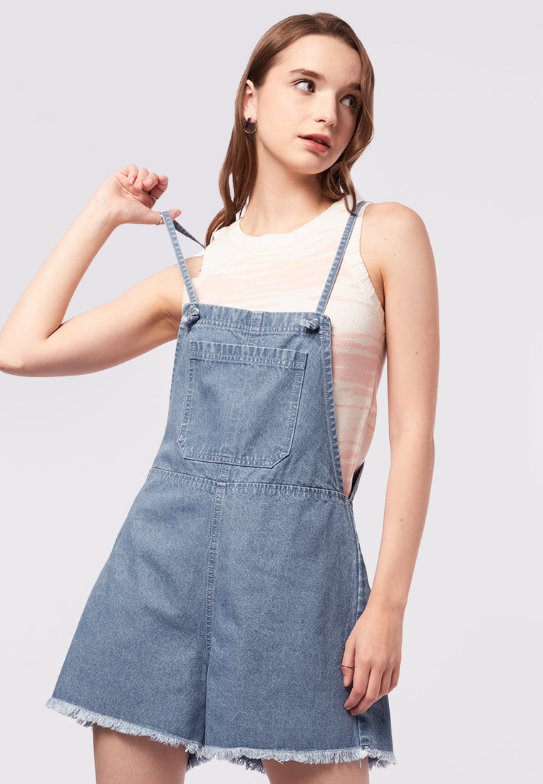 Short Denim Dungarees