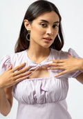Mini Dress with Runched Details