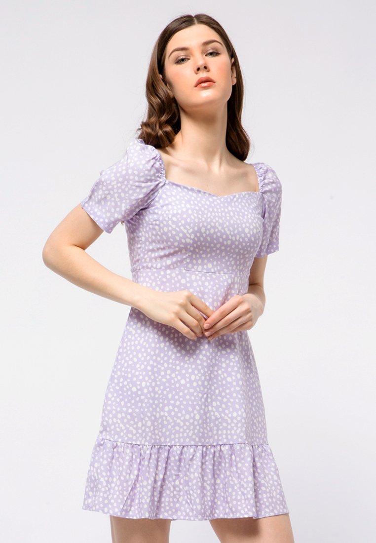 Puff Sleeve Mini Dress