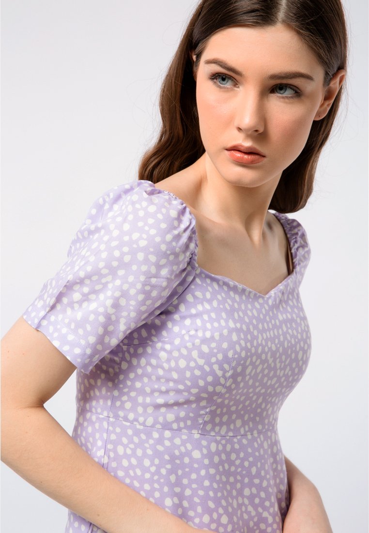 Puff Sleeve Mini Dress