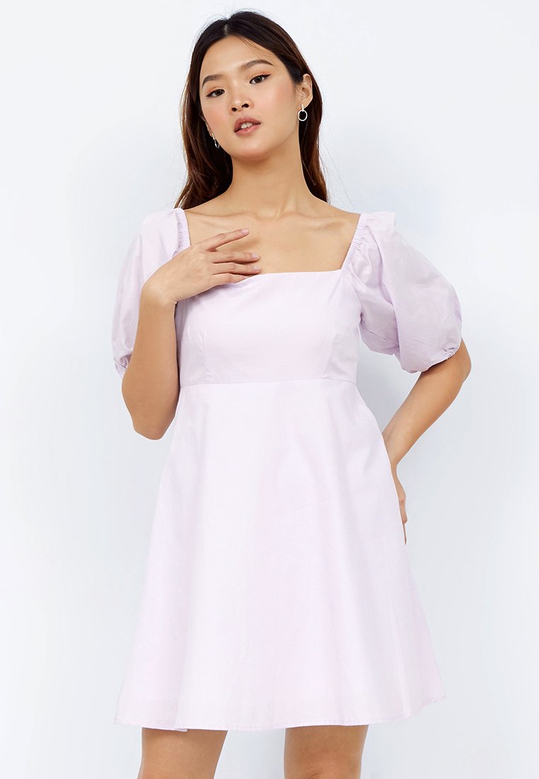 Puff Sleeve Mini Dress