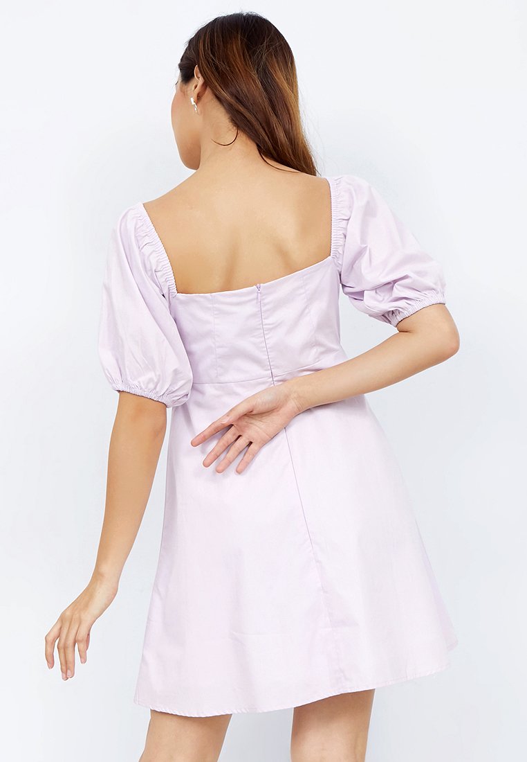 Puff Sleeve Mini Dress