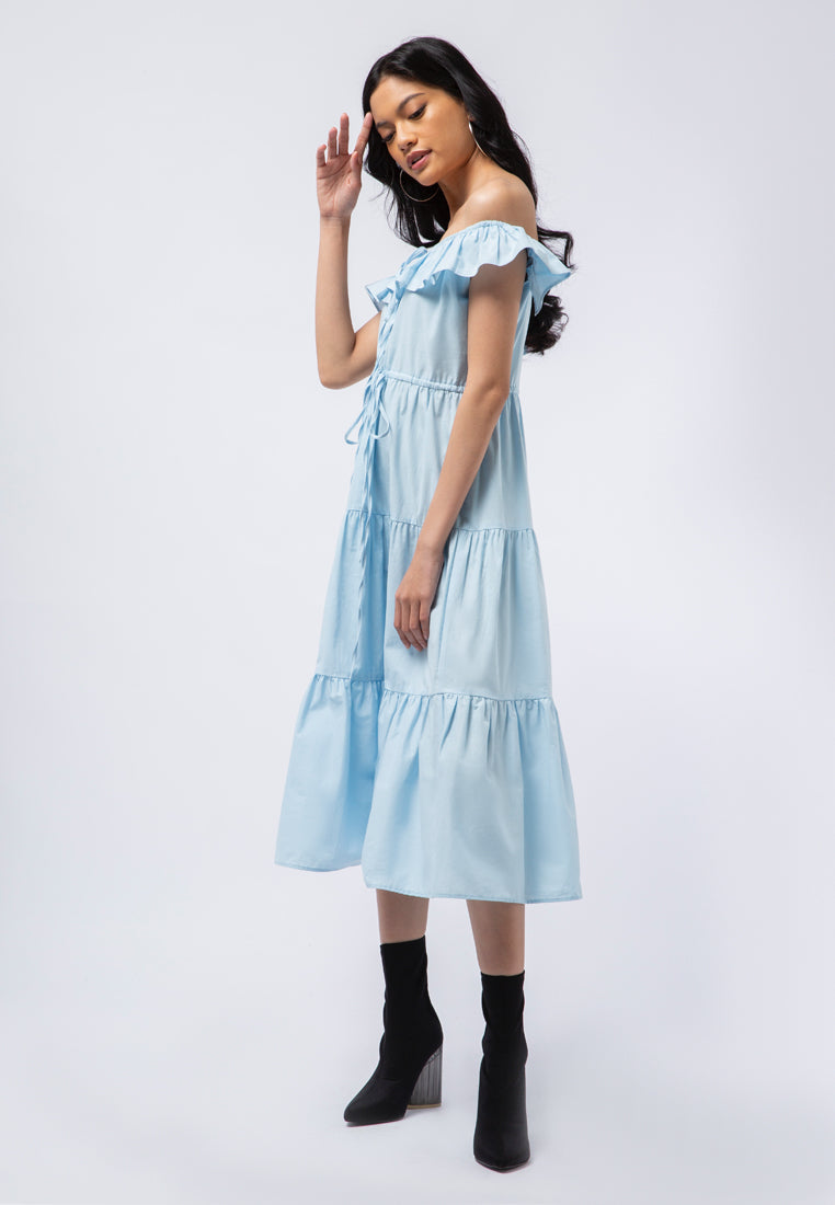 Cold Shoulder Maxi Dress
