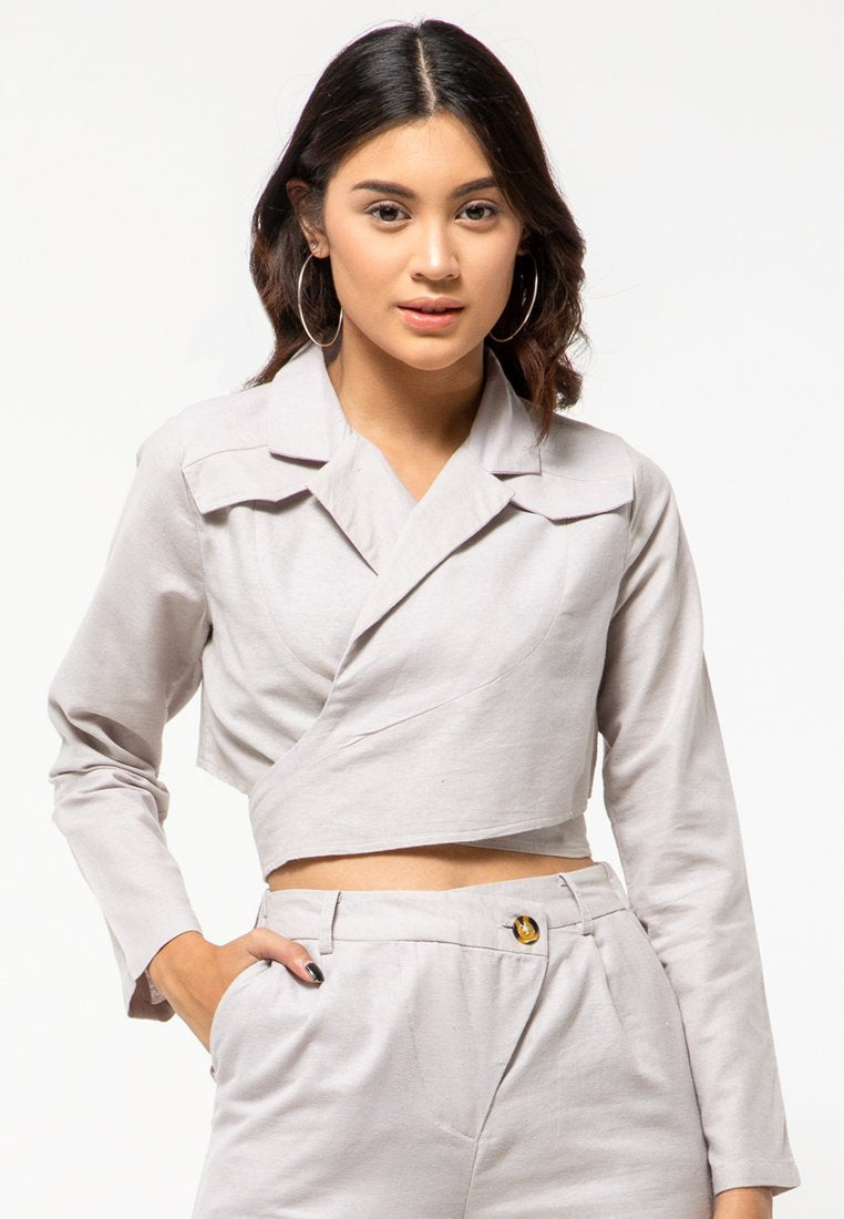 Wrap Top Blazer