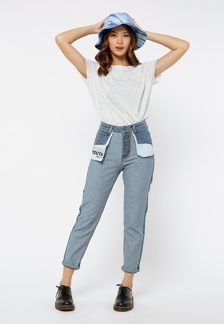 Inside-out Denim Pants