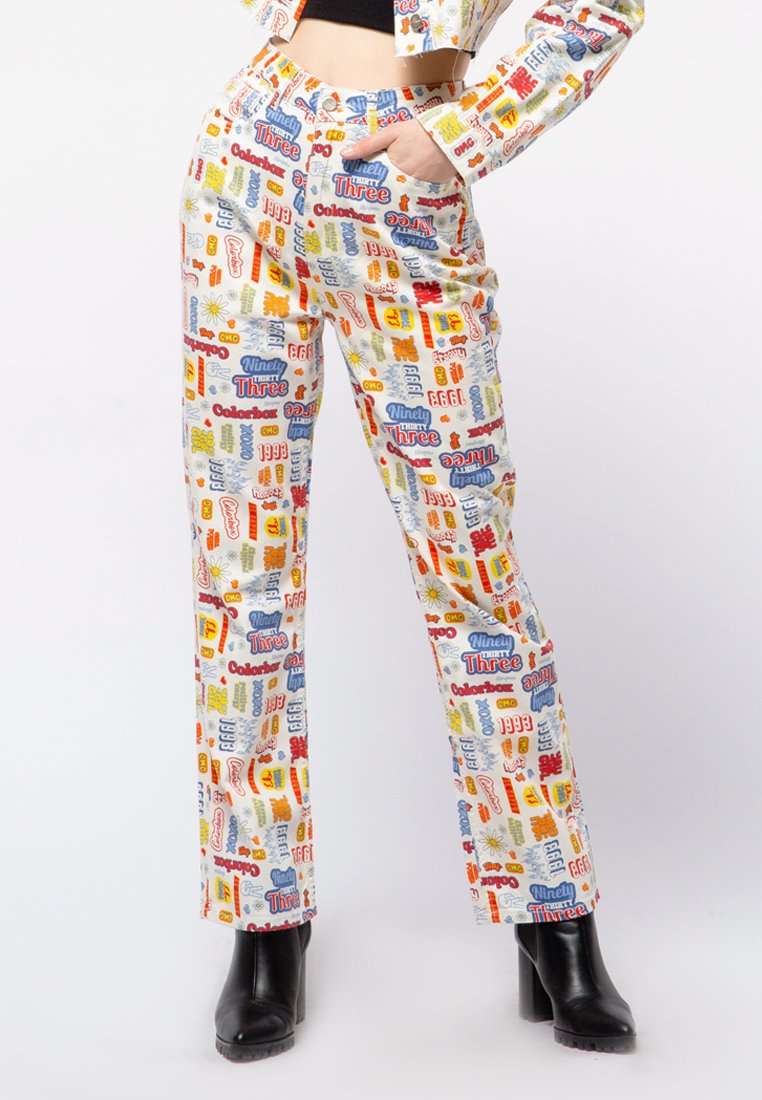 Printed Straight Pants