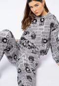 Printed Track Pants