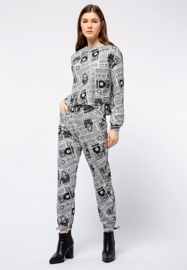 Printed Track Pants