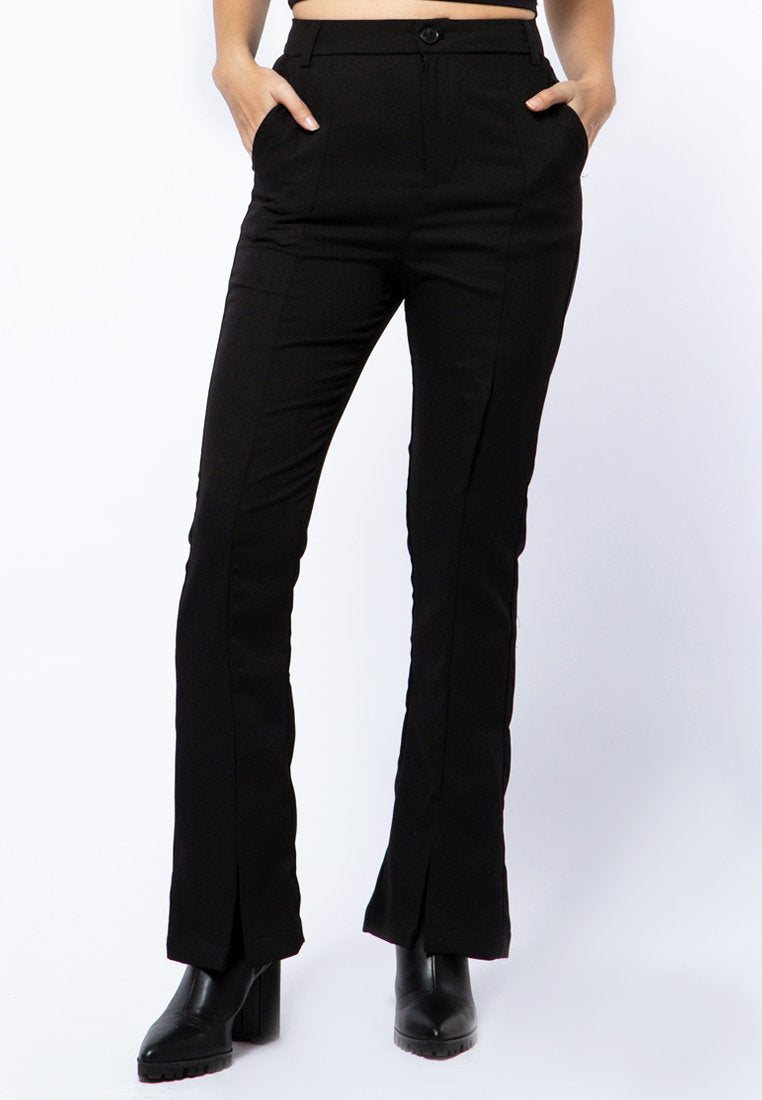 Flare Pants with Lining Details