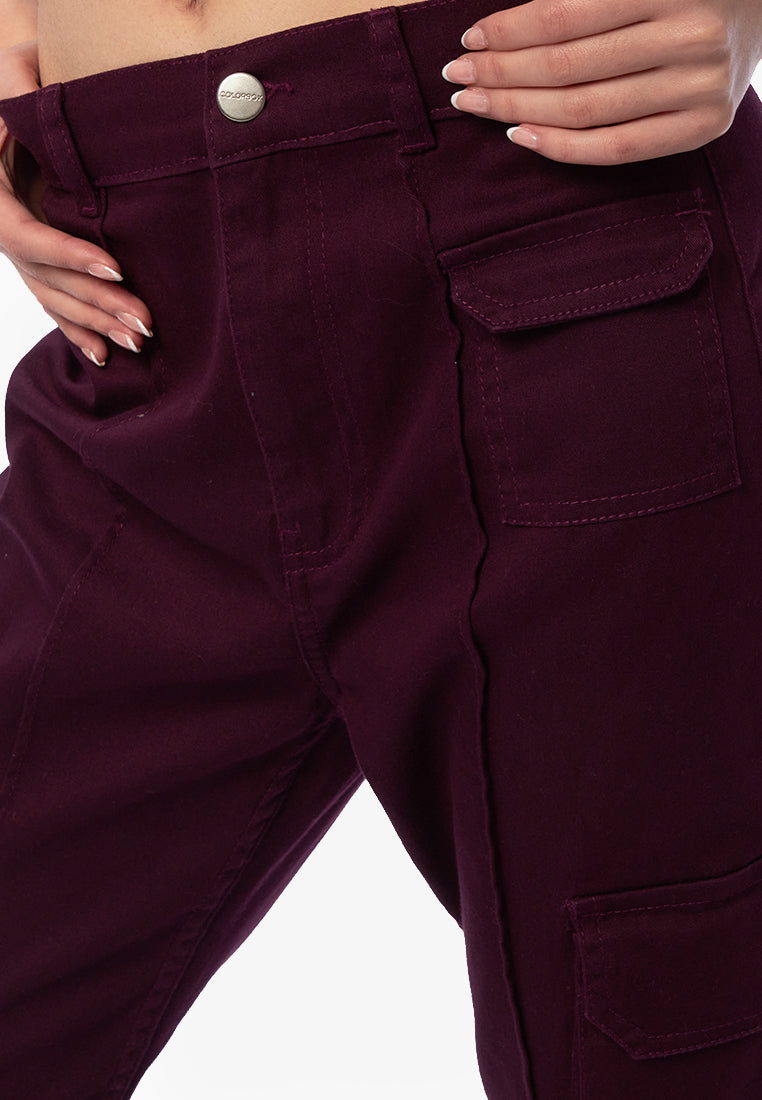 Flared Cargo Trousers