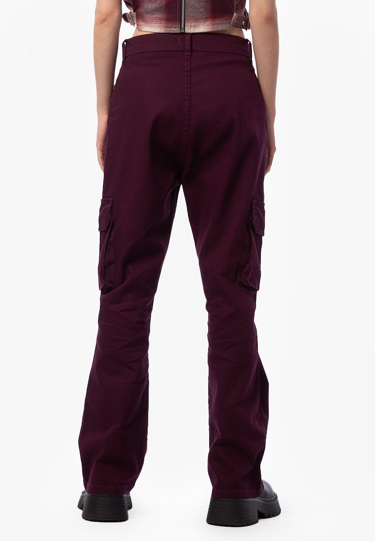 Flared Cargo Trousers