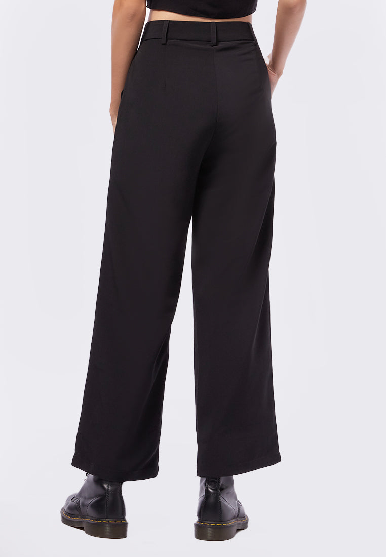 Pleated Woven Long Pants