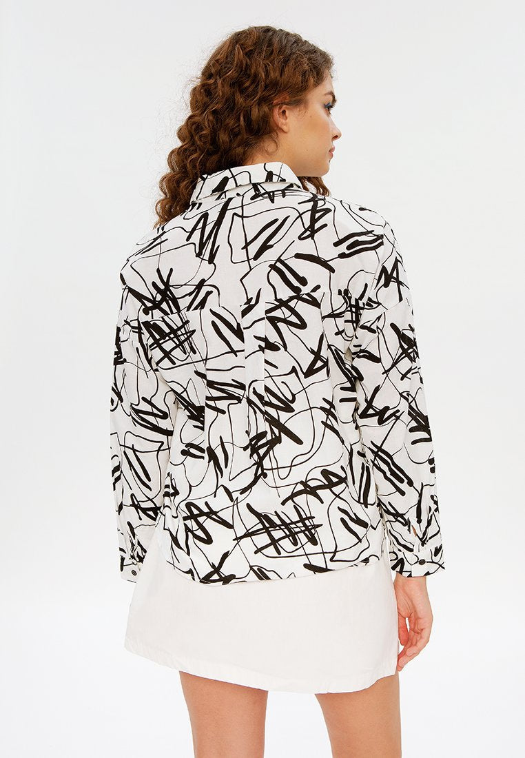 All Over Print Blouse