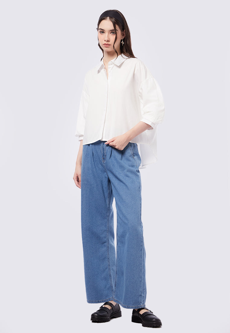 3/4 Sleeves Loose Blouse