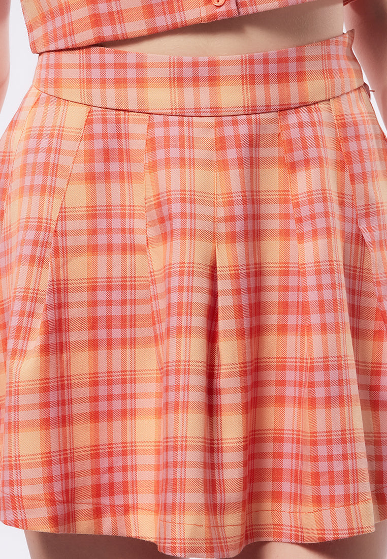 Printed Mini Skirt