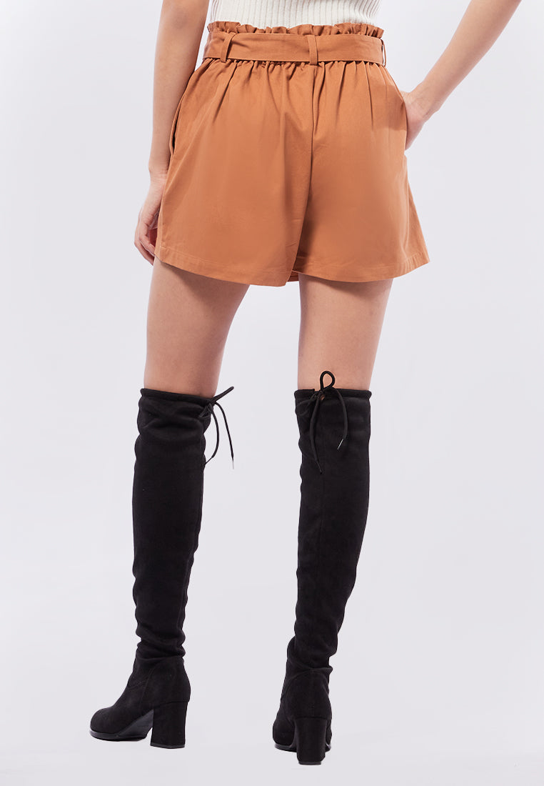 Skort with Tie Front Detail