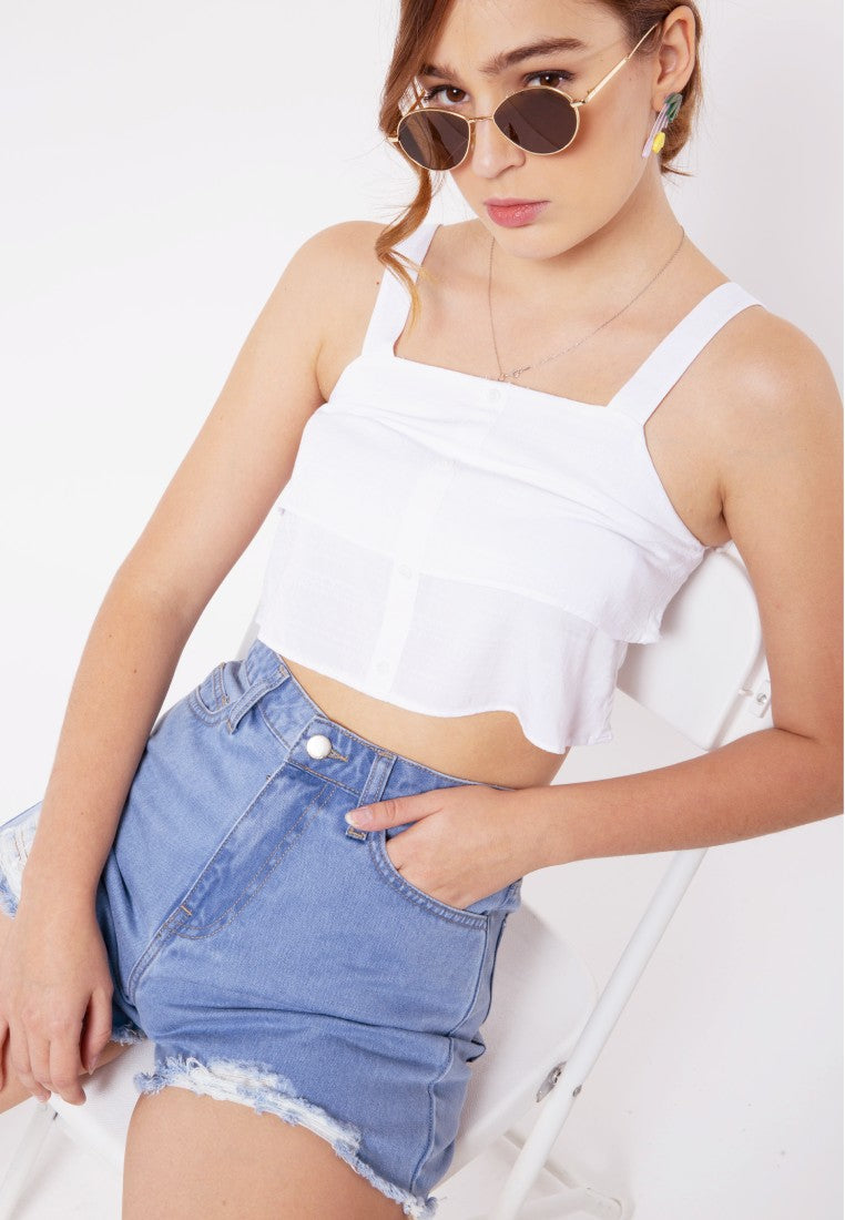 Destroyed Denim Short