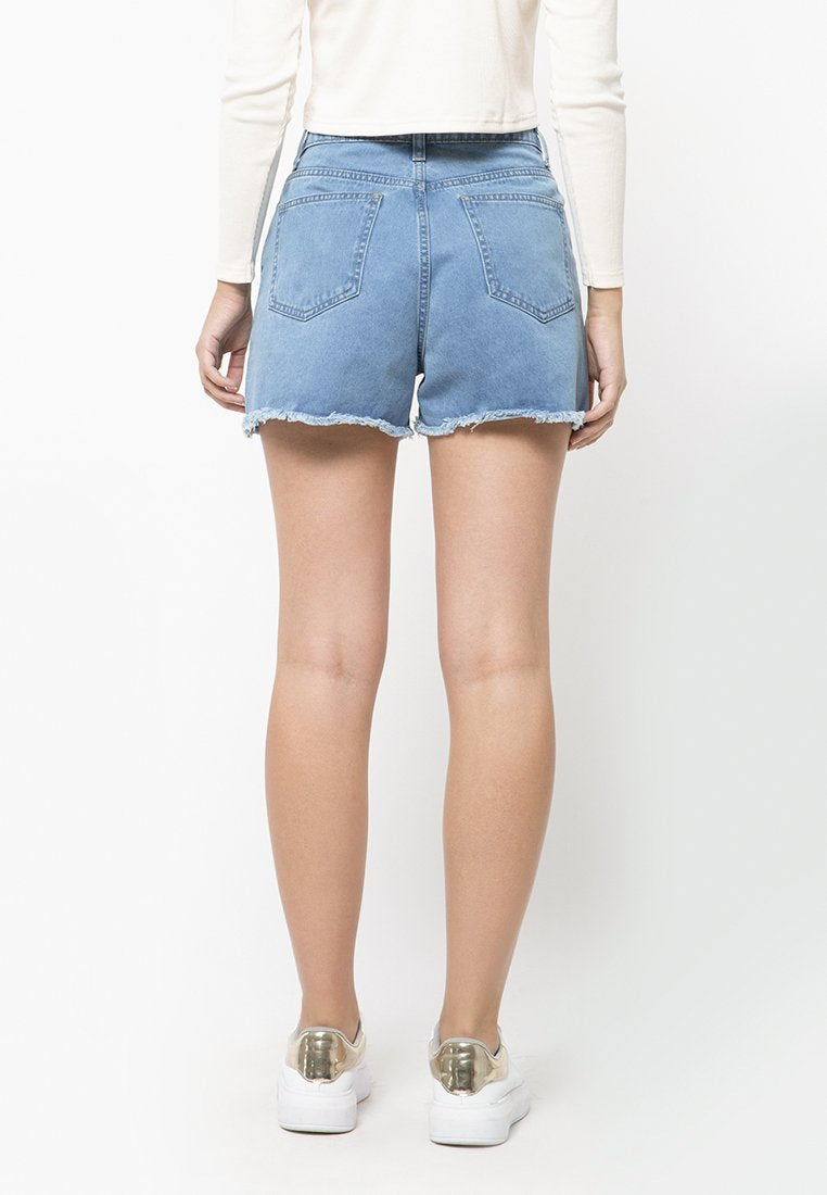Destroyed Denim Short