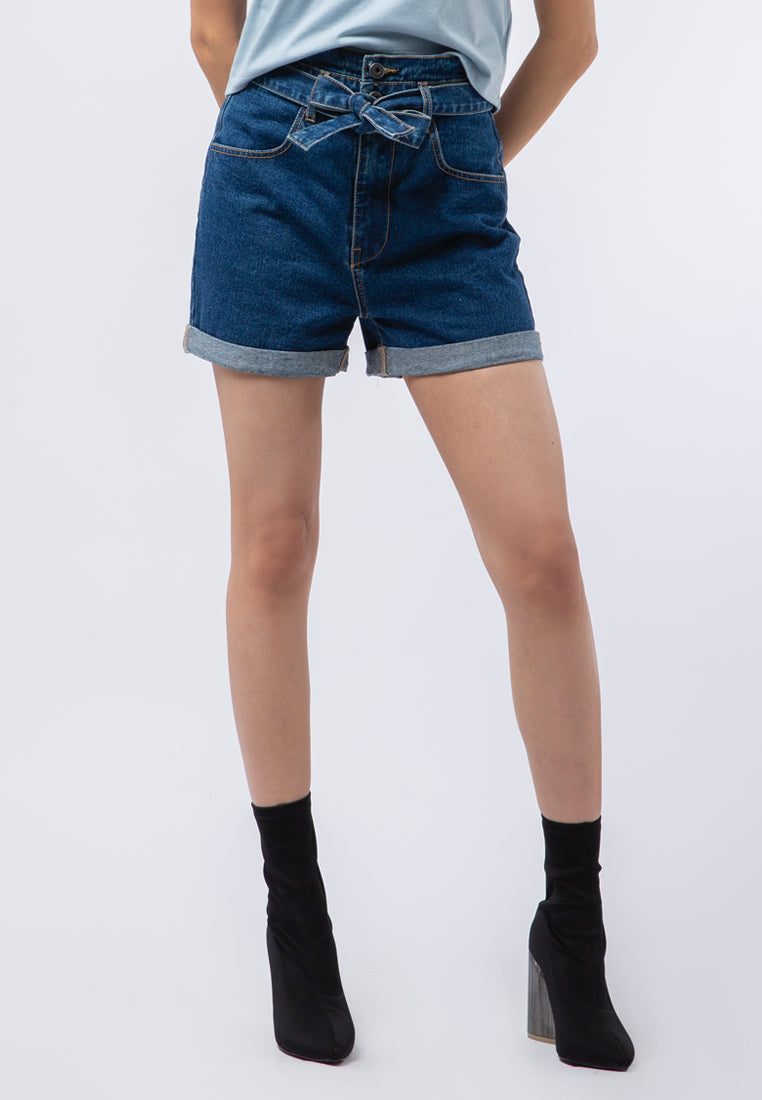 Denim Short with Belt