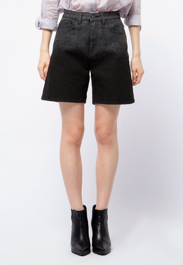 Denim Bermuda Pants