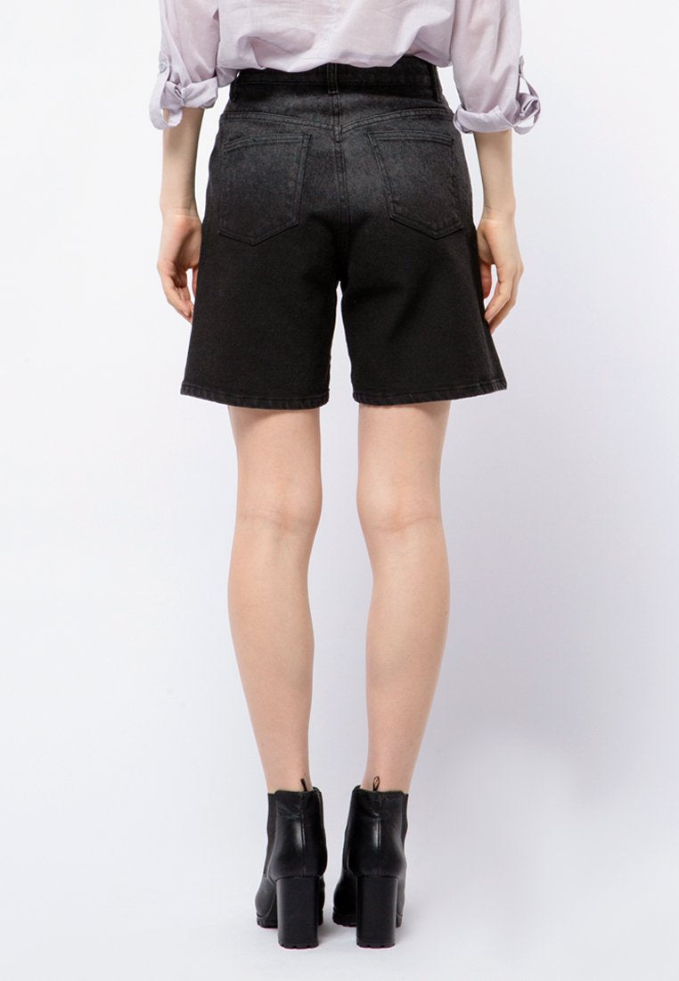 Denim Bermuda Pants