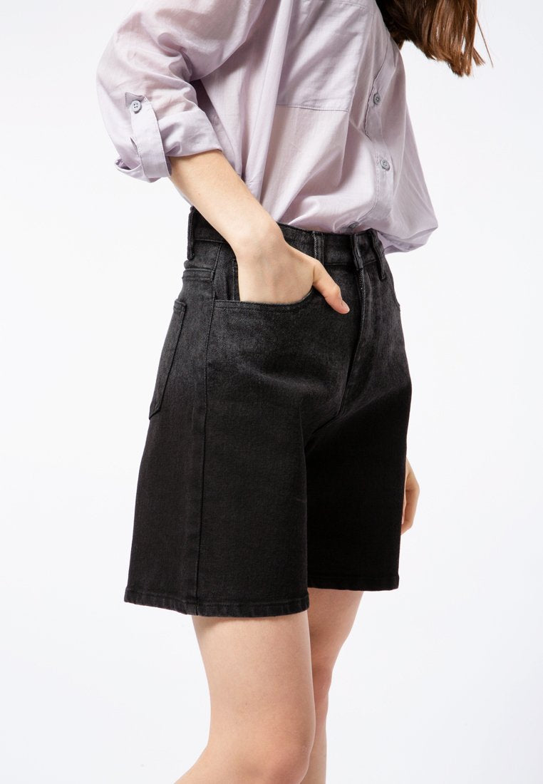 Denim Bermuda Pants