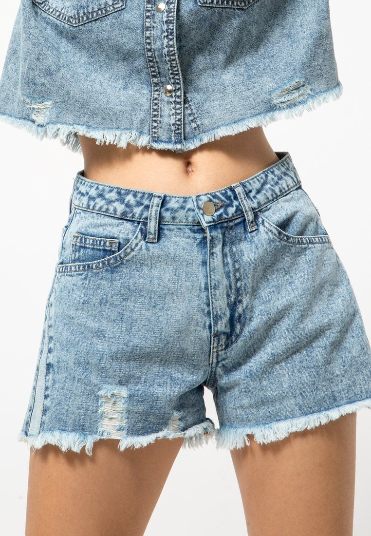 Denim Short Pants