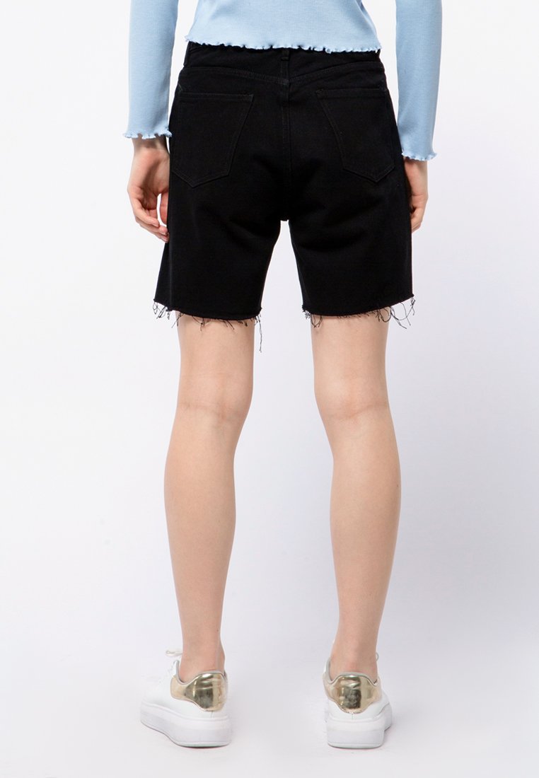 Raw Hem Denim Short