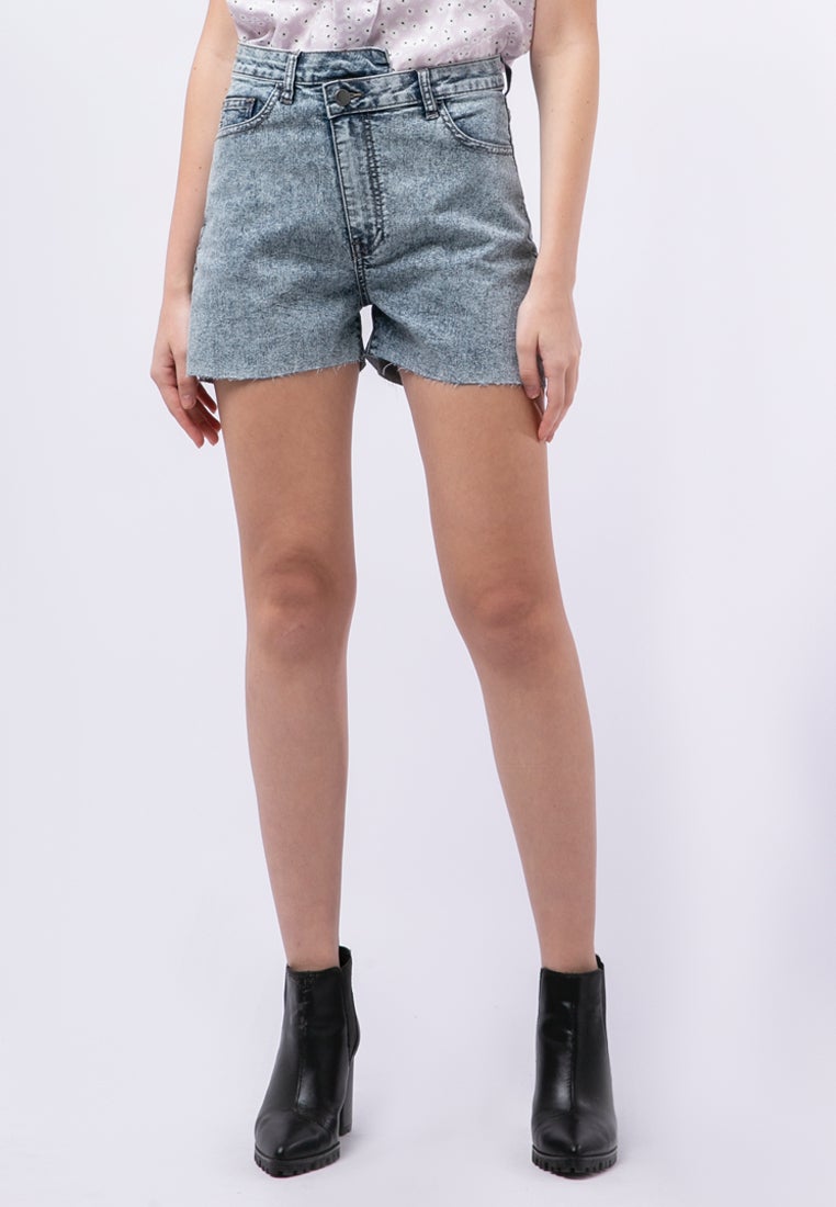 Asymmetric Denim Short