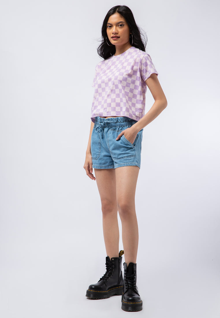 Paperbag Denim Short