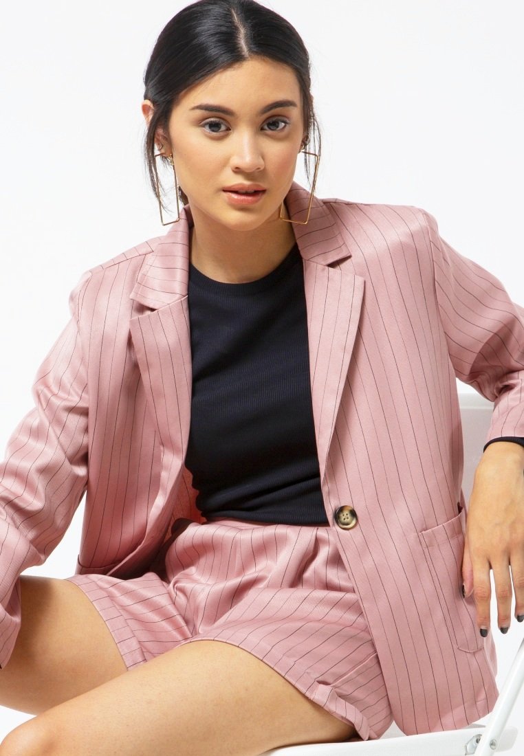 Striped Tailored Shorts
