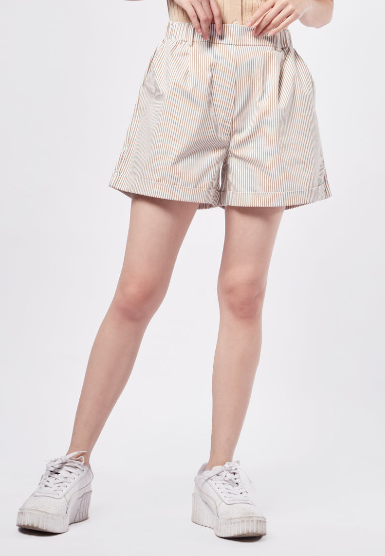High Waist Bermuda Pants