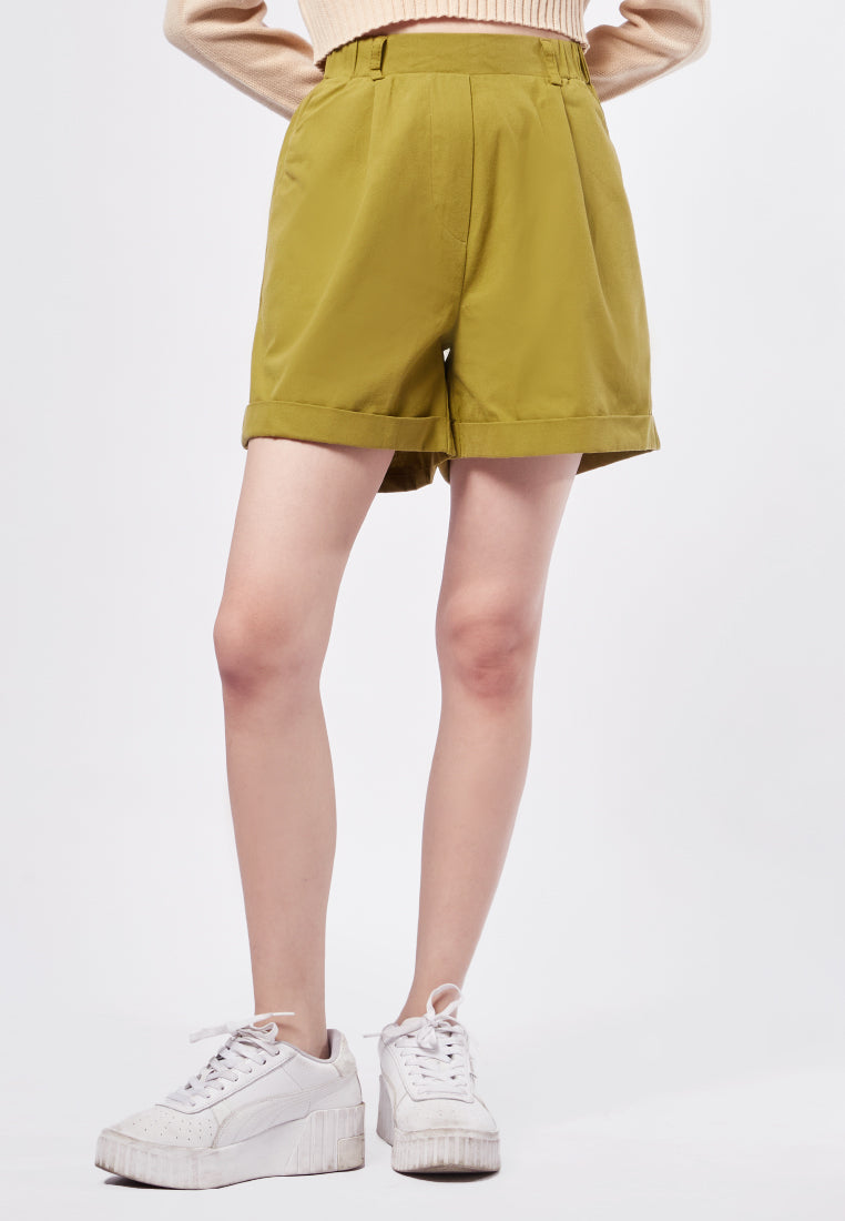 High Waist Bermuda Pants
