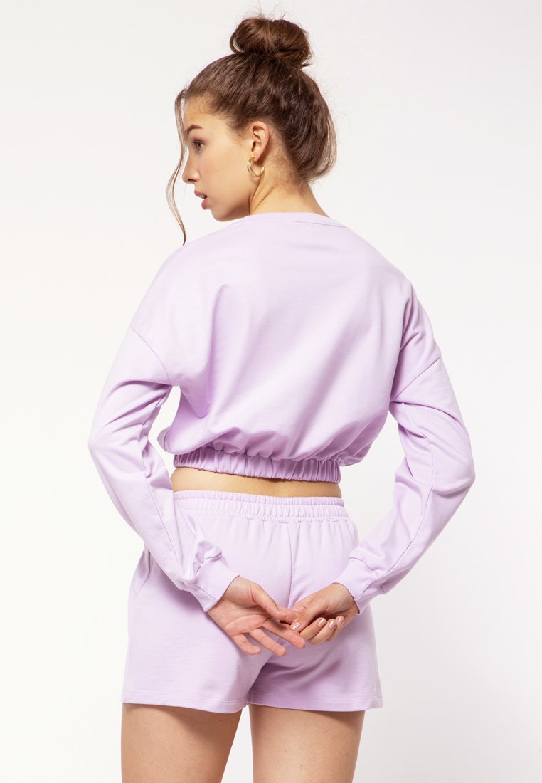 Elastic Crop Sweatshirt