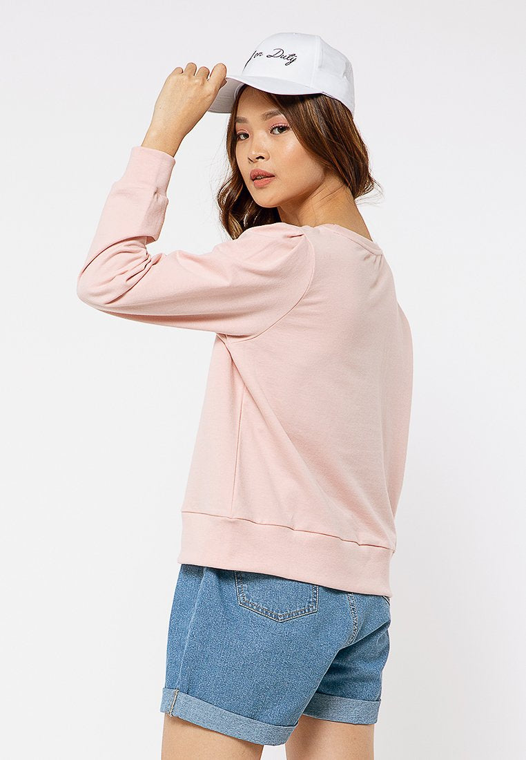 Puff Sleeves Sweatshirt