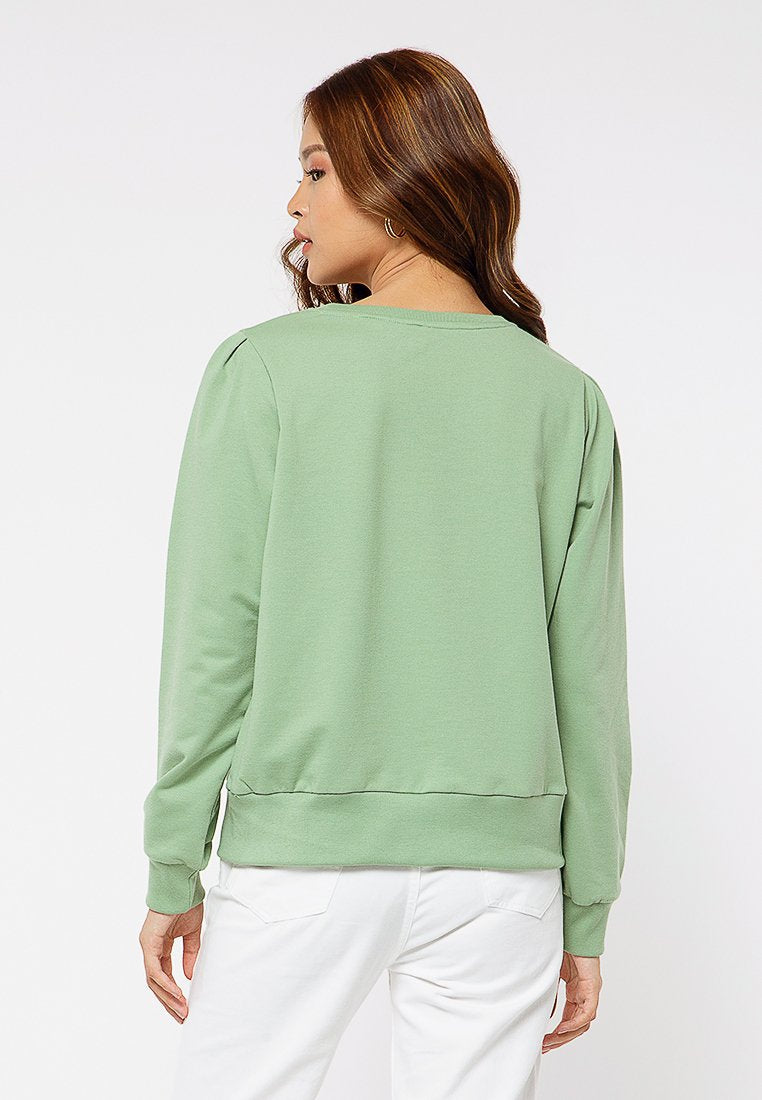 Puff Sleeves Sweatshirt