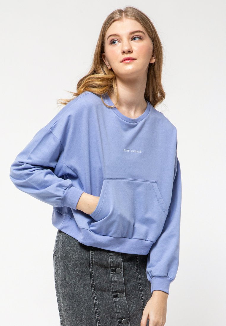 Embroideery Baggy Sweatshirt